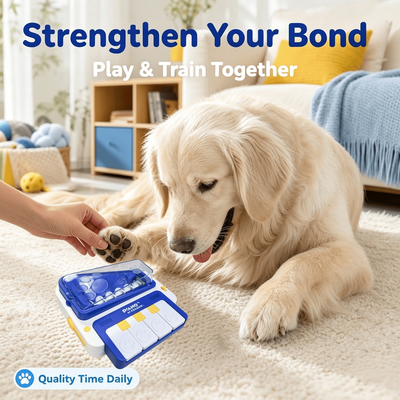 Dog Puzzle Feeder Toy - Giocattolo interattivo per cani con pianoforte