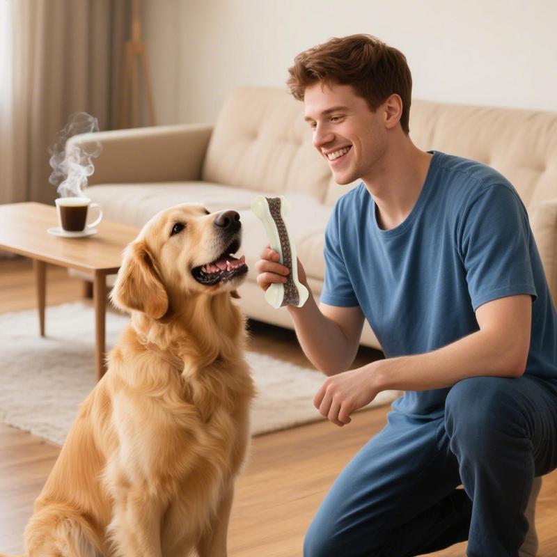 Giocattolo per osso di cane Pu - Teeth Cleaning Dog Chew Bone recensione e prezzo