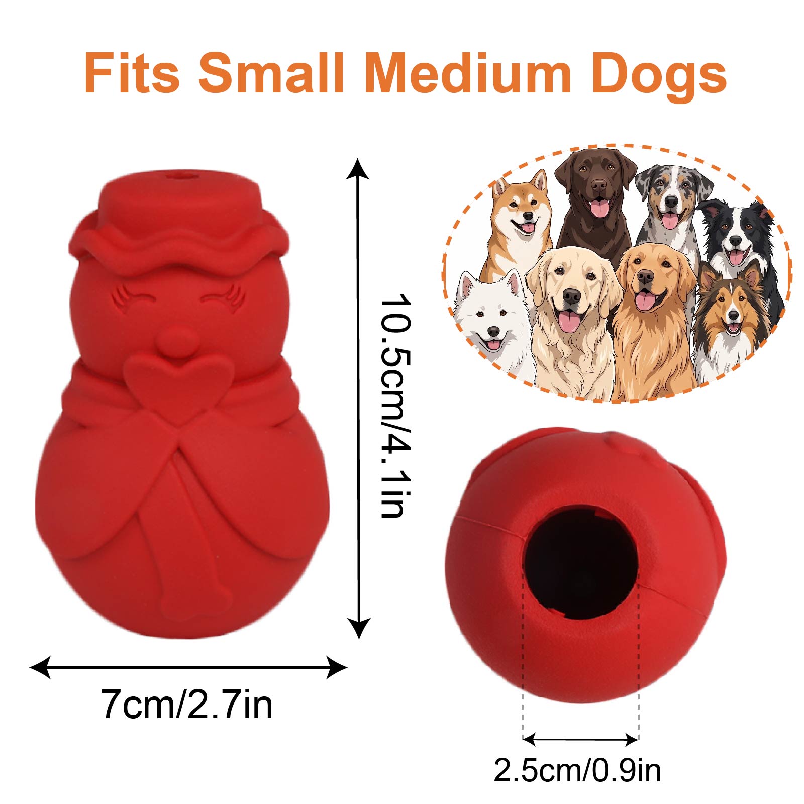 : Gioco interattivo a forma di - Rubber Treat Dispensing Dog Toy recensione e prezzo